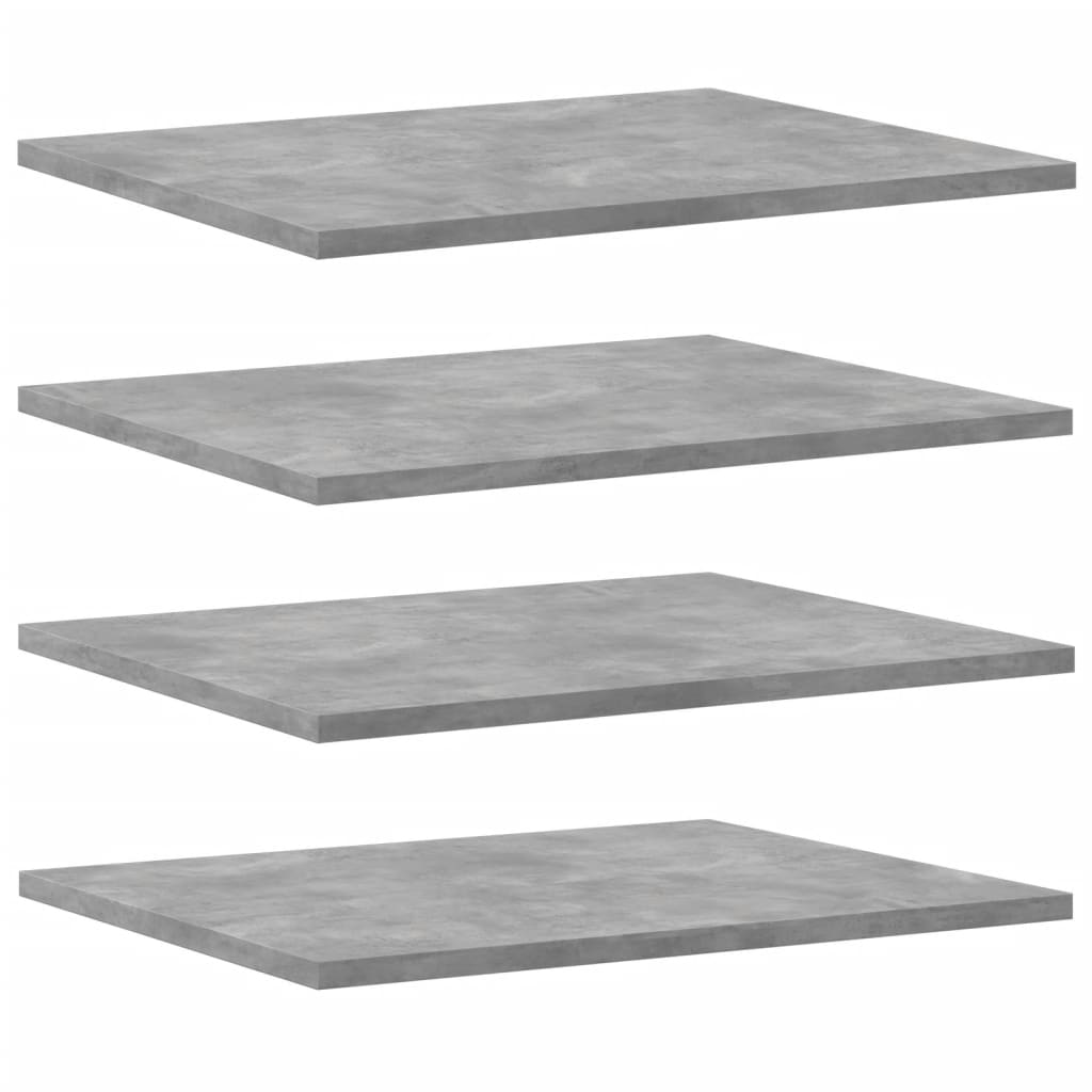 Bücherregal-Bretter 8 Stk. Betongrau 40x50x1,5 cm Holzwerkstoff