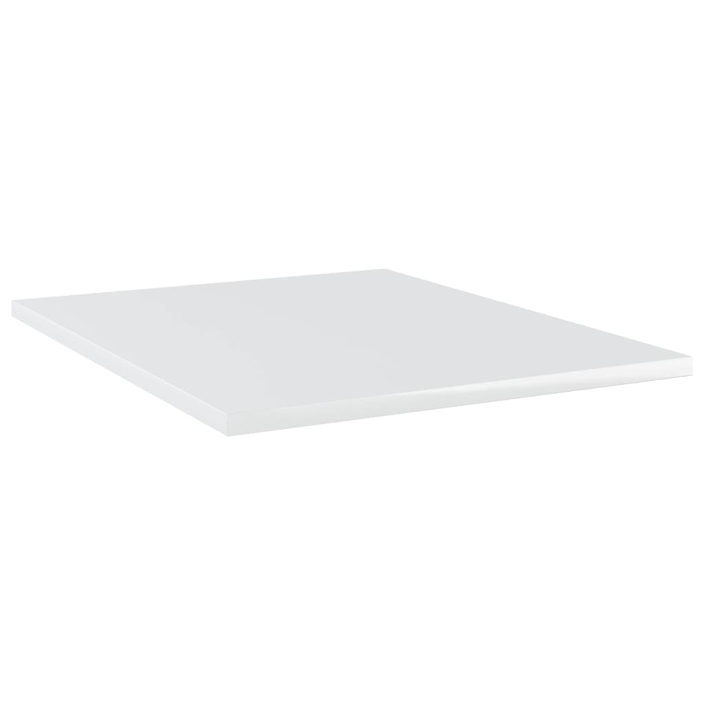 Bücherregal-Bretter 8 Stk. Hochglanz-Weiß 40x50x1,5 cm