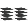 Bücherregal-Bretter 8 Stk. Hochglanz-Schwarz 40x50x1,5 cm
