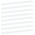 Bücherregal-Bretter 8 Stk. Weiß 60x10x1,5 cm Holzwerkstoff