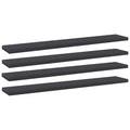Bücherregal-Bretter 4 Stk. Grau 60x10x1,5 cm Holzwerkstoff