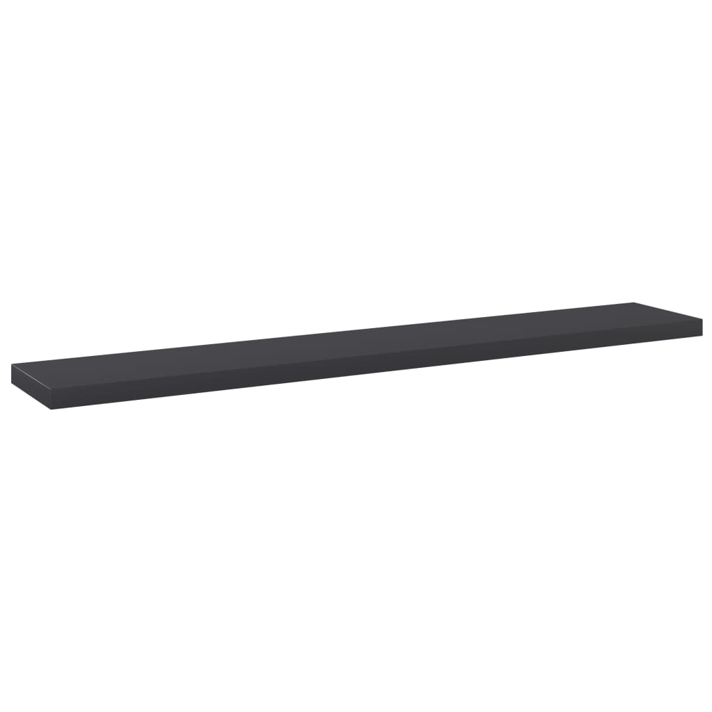 Bücherregal-Bretter 4 Stk. Grau 60x10x1,5 cm Holzwerkstoff