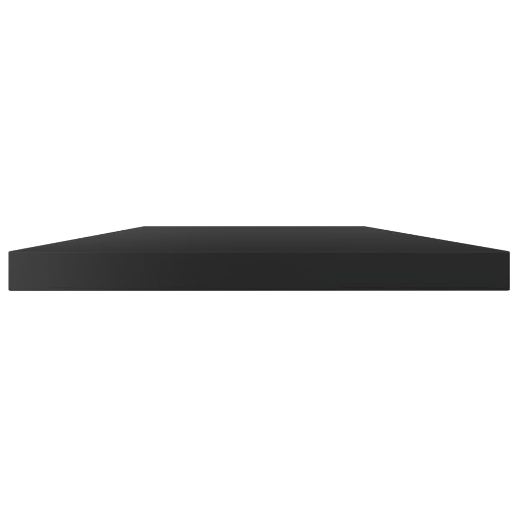 Bücherregal-Bretter 4 Stk. Hochglanz-Schwarz 60x10x1,5 cm