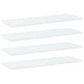 Bücherregal-Bretter 4 Stk. Weiß 60x20x1,5 cm Holzwerkstoff