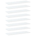 Bücherregal-Bretter 8 Stk. Weiß 60x20x1,5 cm Holzwerkstoff