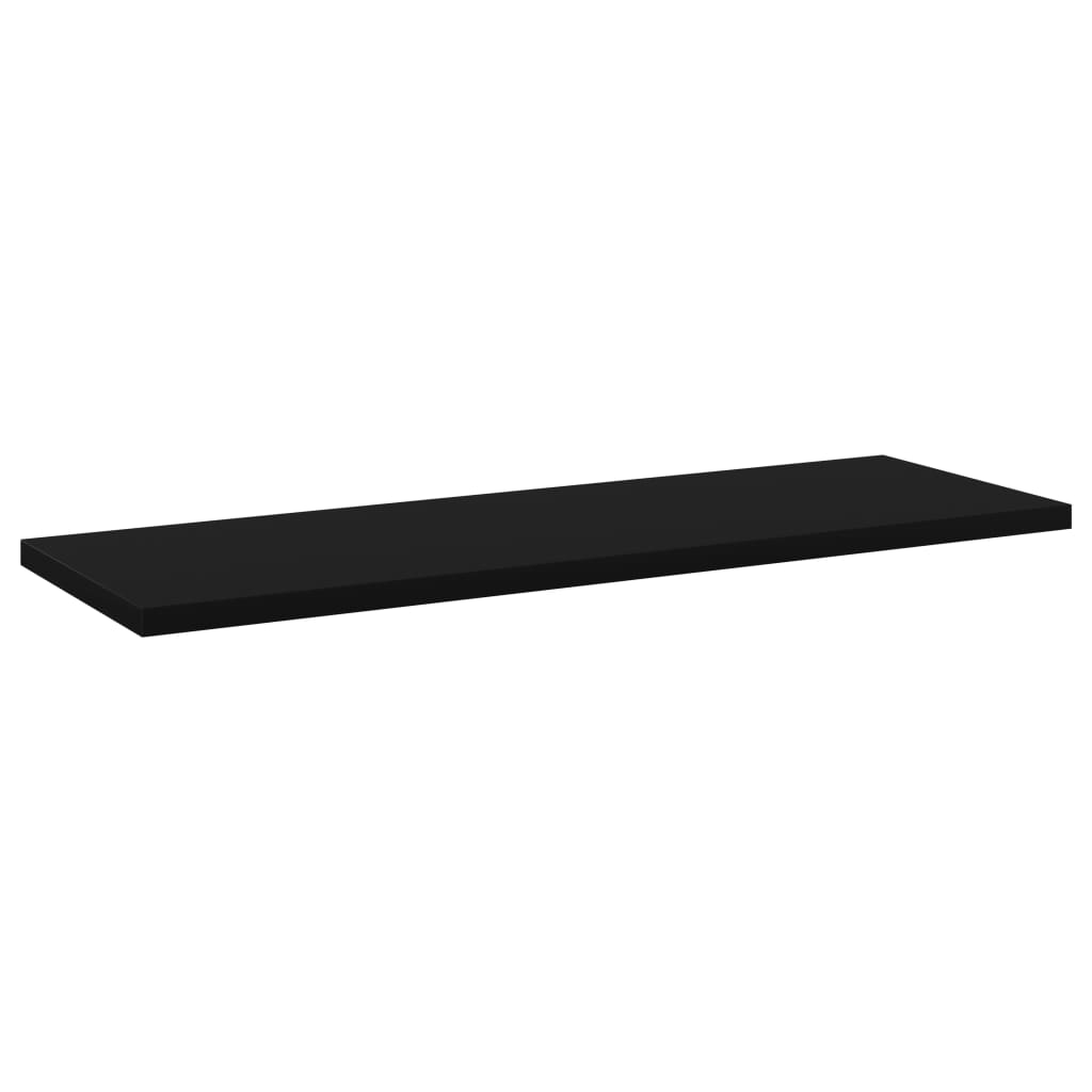 Bücherregal-Bretter 8 Stk. Schwarz 60x20x1,5 cm Holzwerkstoff