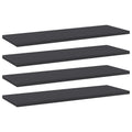 Bücherregal-Bretter 4 Stk. Grau 60x20x1,5 cm Holzwerkstoff