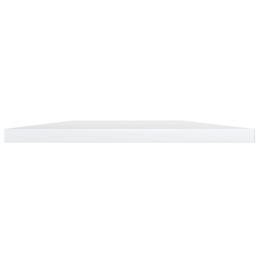 Bücherregal-Bretter 4 Stk. Hochglanz-Weiß 60x20x1,5 cm