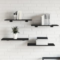 Bücherregal-Bretter 8 Stk. Schwarz 60x30x1,5 cm Holzwerkstoff