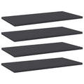 Bücherregal-Bretter 4 Stk. Grau 60x30x1,5 cm Holzwerkstoff