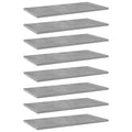 Bücherregal-Bretter 8 Stk. Betongrau 60x30x1,5 cm Holzwerkstoff