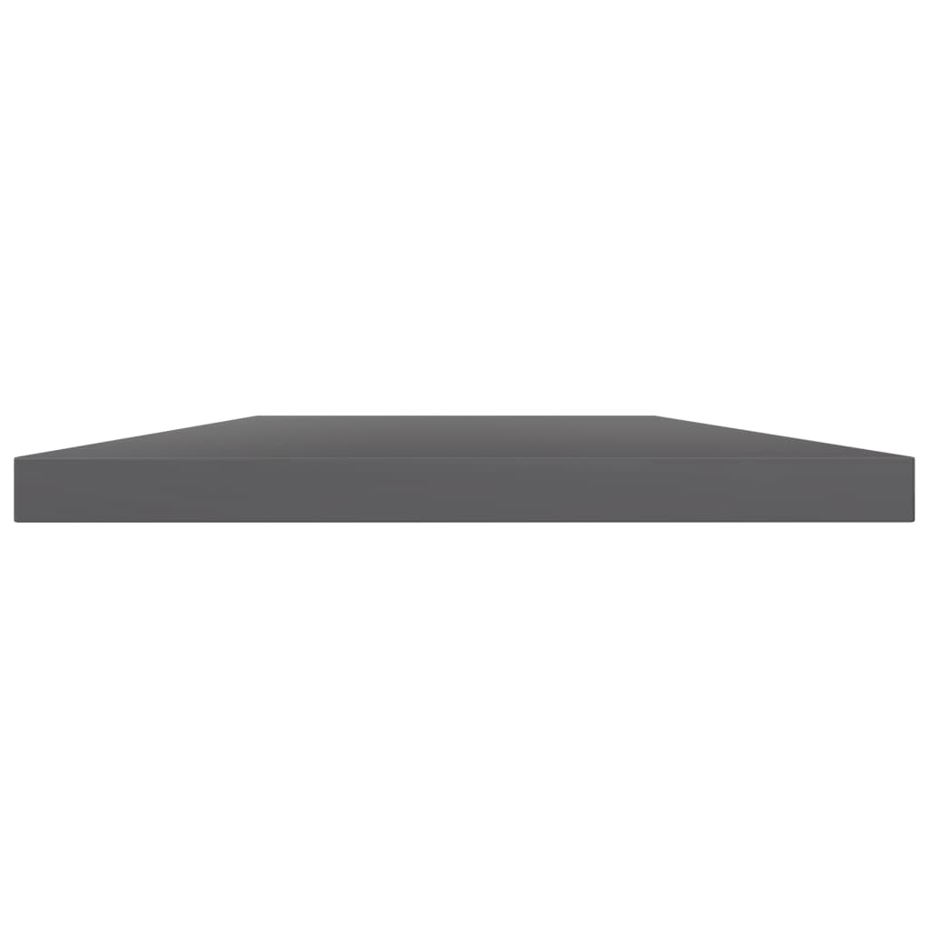 Bücherregal-Bretter 4 Stk. Hochglanz-Grau 60x30x1,5 cm