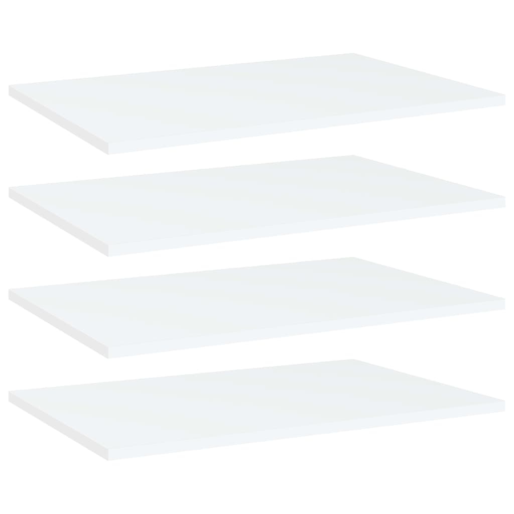 Bücherregal-Bretter 4 Stk. Weiß 60x40x1,5 cm Holzwerkstoff