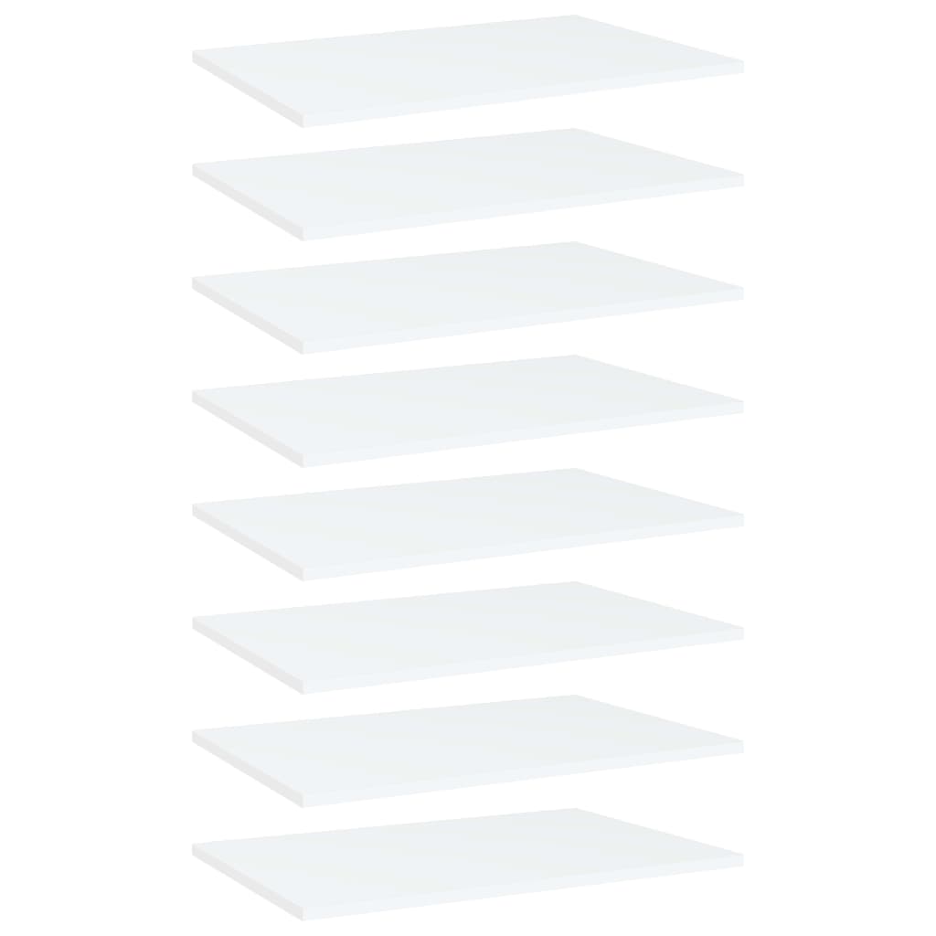 Bücherregal-Bretter 8 Stk. Weiß 60x40x1,5 cm Holzwerkstoff