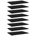 Bücherregal-Bretter 8 Stk. Schwarz 60x40x1,5 cm Holzwerkstoff