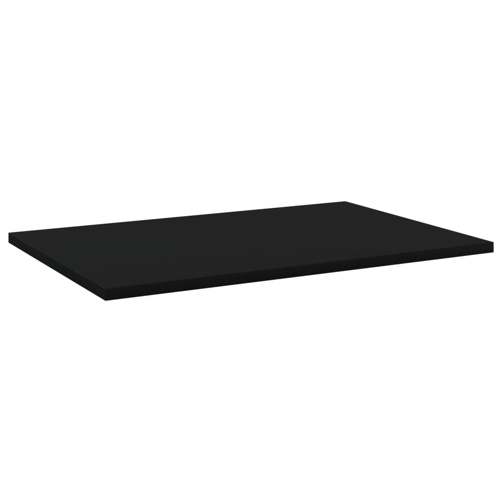 Bücherregal-Bretter 8 Stk. Schwarz 60x40x1,5 cm Holzwerkstoff