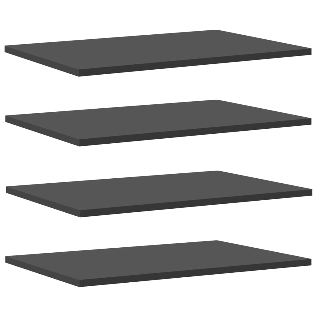 Bücherregal-Bretter 4 Stk. Grau 60x40x1,5 cm Holzwerkstoff