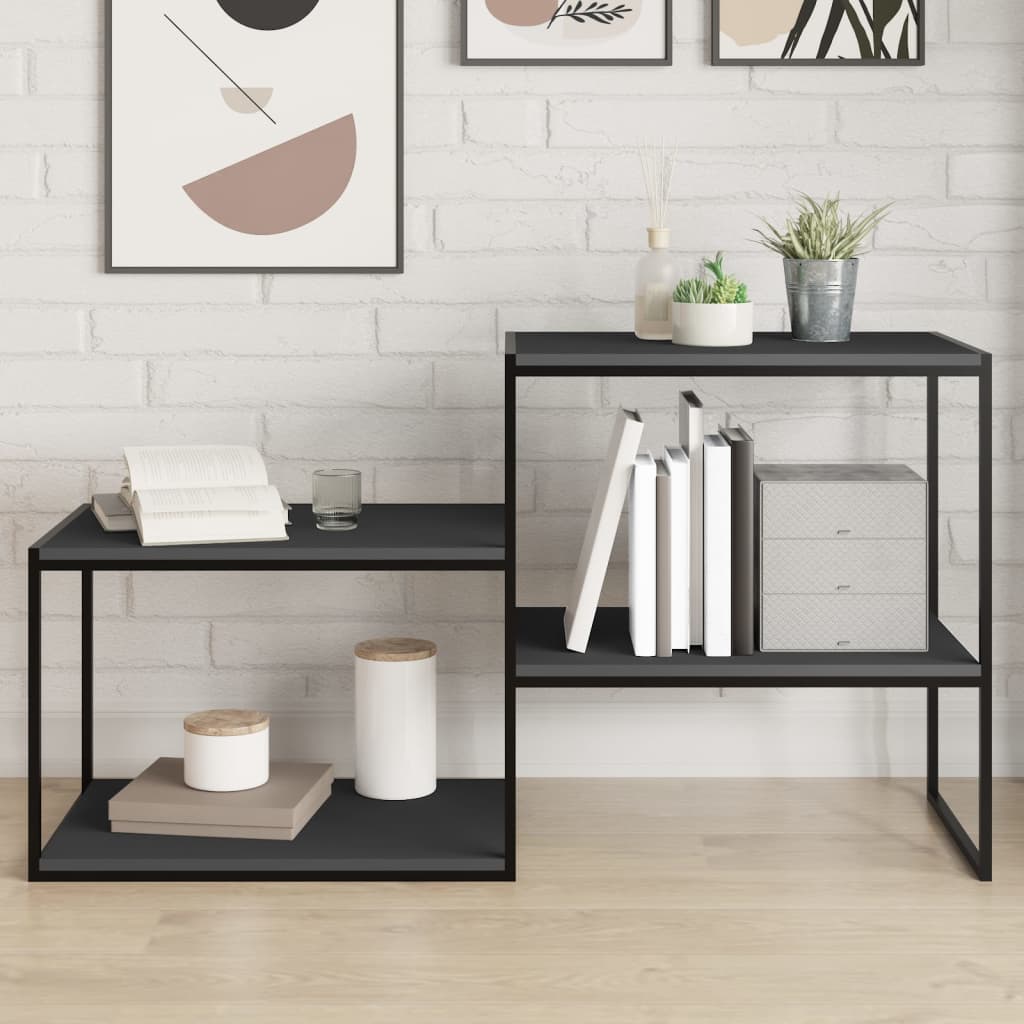 Bücherregal-Bretter 4 Stk. Grau 60x40x1,5 cm Holzwerkstoff