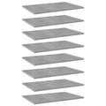 Bücherregal-Bretter 8 Stk. Betongrau 60x40x1,5 cm Holzwerkstoff