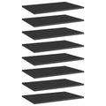 Bücherregal-Bretter 8 Stk. Hochglanz-Schwarz 60x40x1,5 cm
