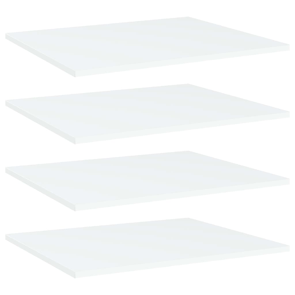 Bücherregal-Bretter 4 Stk. Weiß 60x50x1,5 cm Holzwerkstoff
