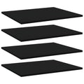 Bücherregal-Bretter 4 Stk. Schwarz 60x50x1,5 cm Holzwerkstoff