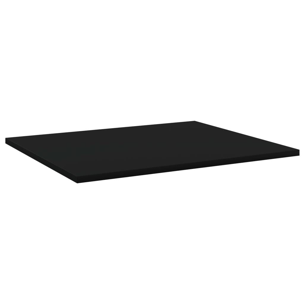 Bücherregal-Bretter 8 Stk. Schwarz 60x50x1,5 cm Holzwerkstoff