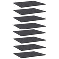 Bücherregal-Bretter 8 Stk. Grau 60x50x1,5 cm Holzwerkstoff
