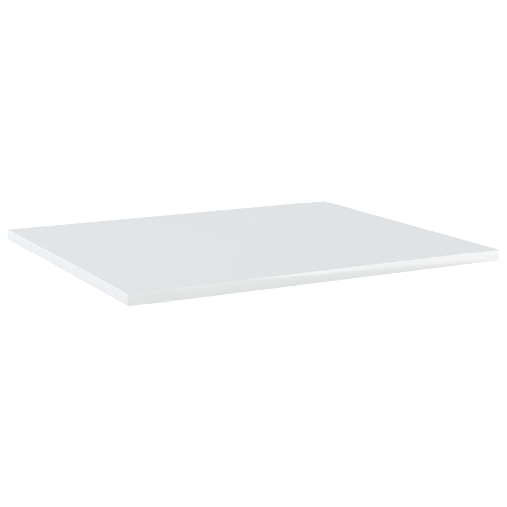 Bücherregal-Bretter 8 Stk. Hochglanz-Weiß 60x50x1,5 cm