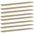 Bücherregal-Bretter 8 Stk. Sonoma-Eiche 80x10x1,5 cm