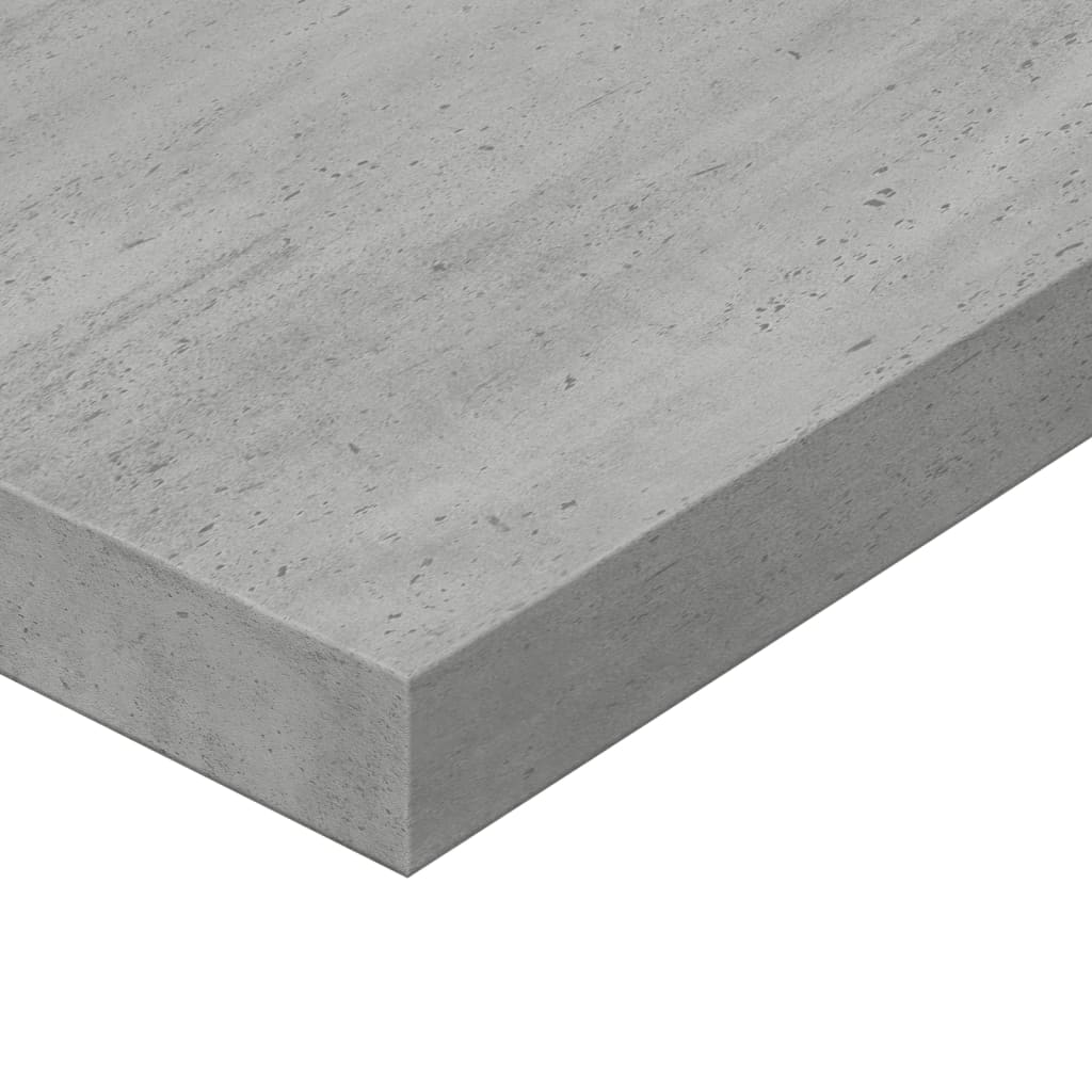 Bücherregal-Bretter 8 Stk. Betongrau 80x10x1,5 cm Holzwerkstoff
