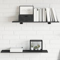 Bücherregal-Bretter 4 Stk. Grau 80x20x1,5 cm Holzwerkstoff
