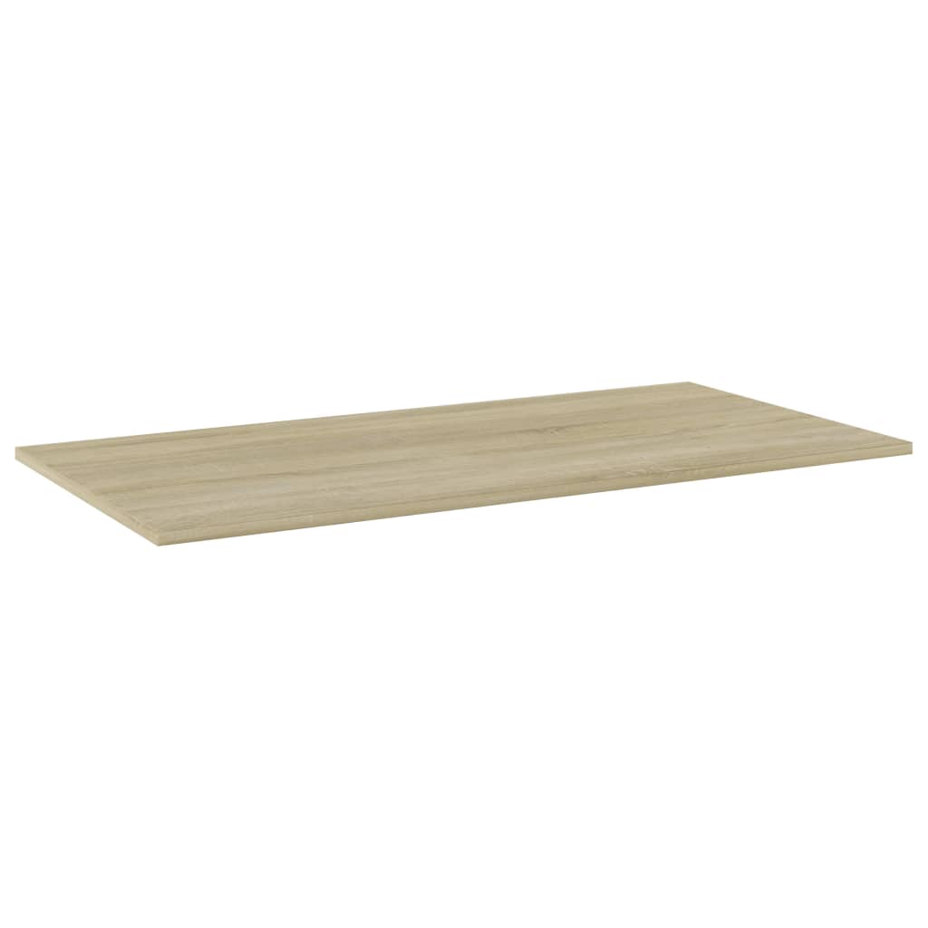 Bücherregal-Bretter 4 Stk. Sonoma-Eiche 80x20x1,5 cm