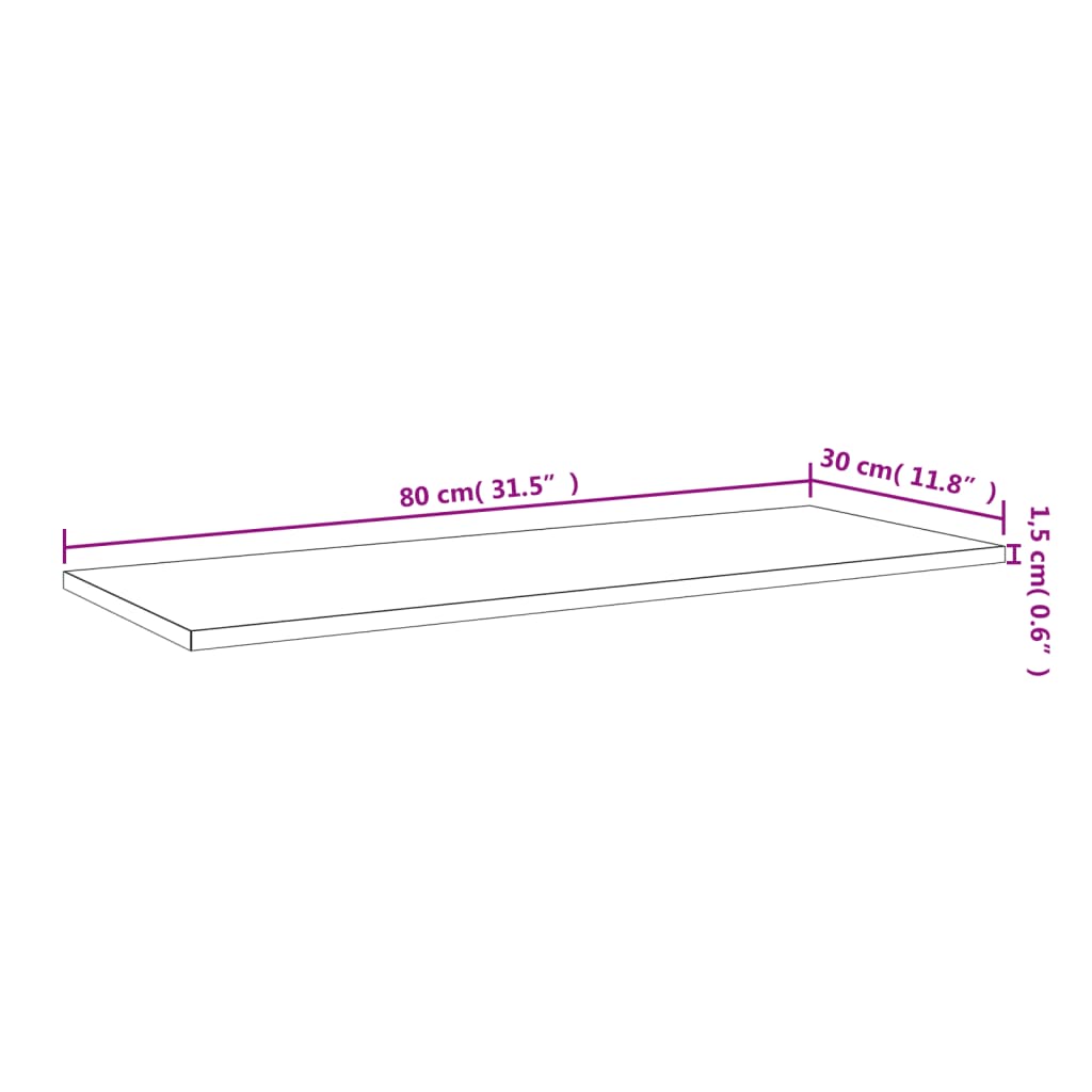 Bücherregal-Bretter 4 Stk. Weiß 80x30x1,5 cm Holzwerkstoff