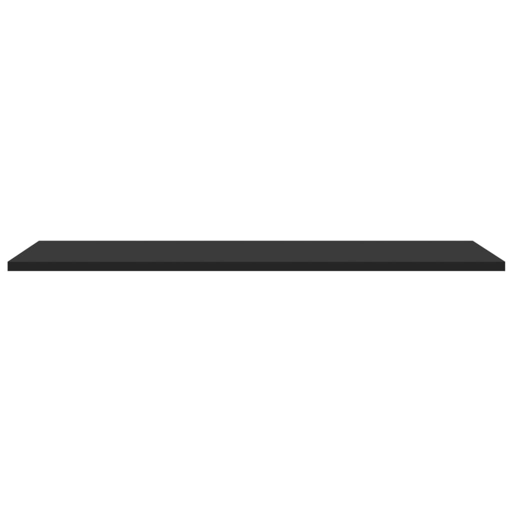 Bücherregal-Bretter 4 Stk. Schwarz 80x30x1,5 cm Holzwerkstoff