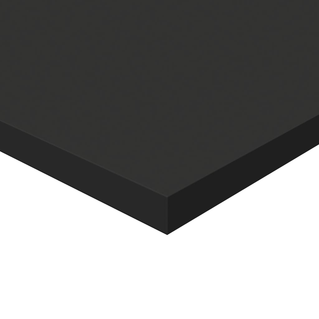 Bücherregal-Bretter 4 Stk. Schwarz 80x30x1,5 cm Holzwerkstoff