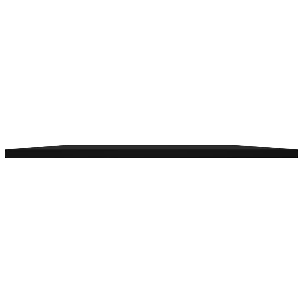 Bücherregal-Bretter 8 Stk. Schwarz 80x30x1,5 cm Holzwerkstoff