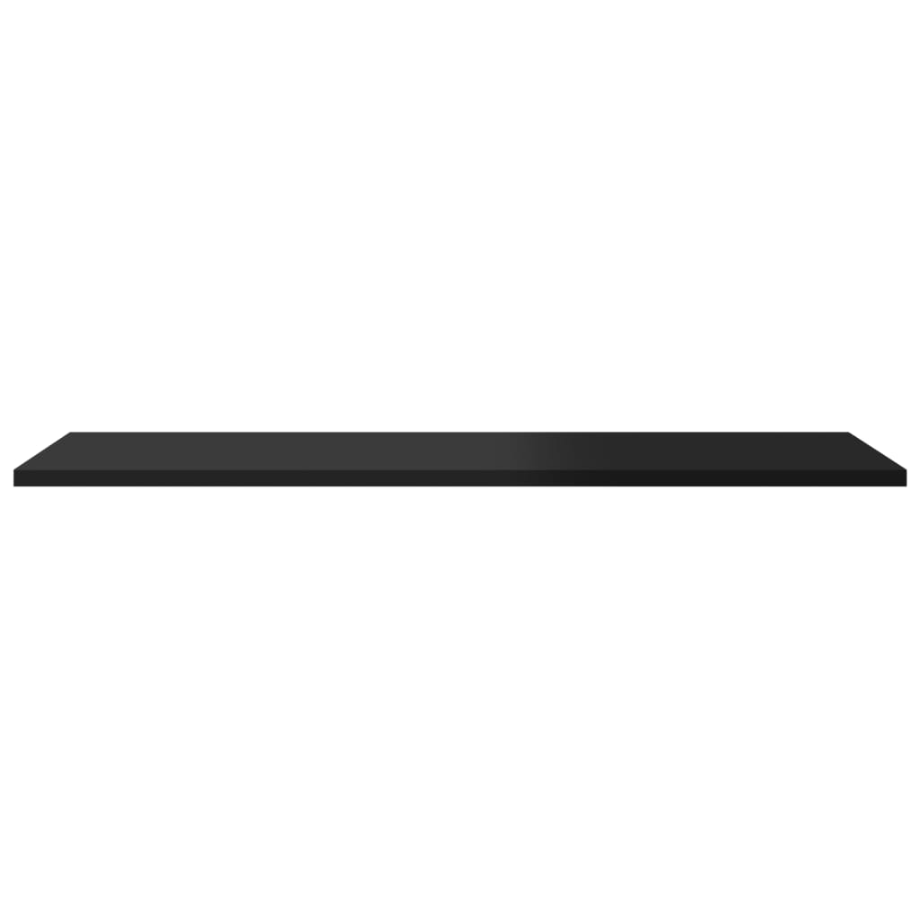 Bücherregal-Bretter 8 Stk. Hochglanz-Schwarz 80x30x1,5 cm
