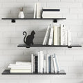 Bücherregal-Bretter 4 Stk. Hochglanz-Grau 80x30x1,5 cm