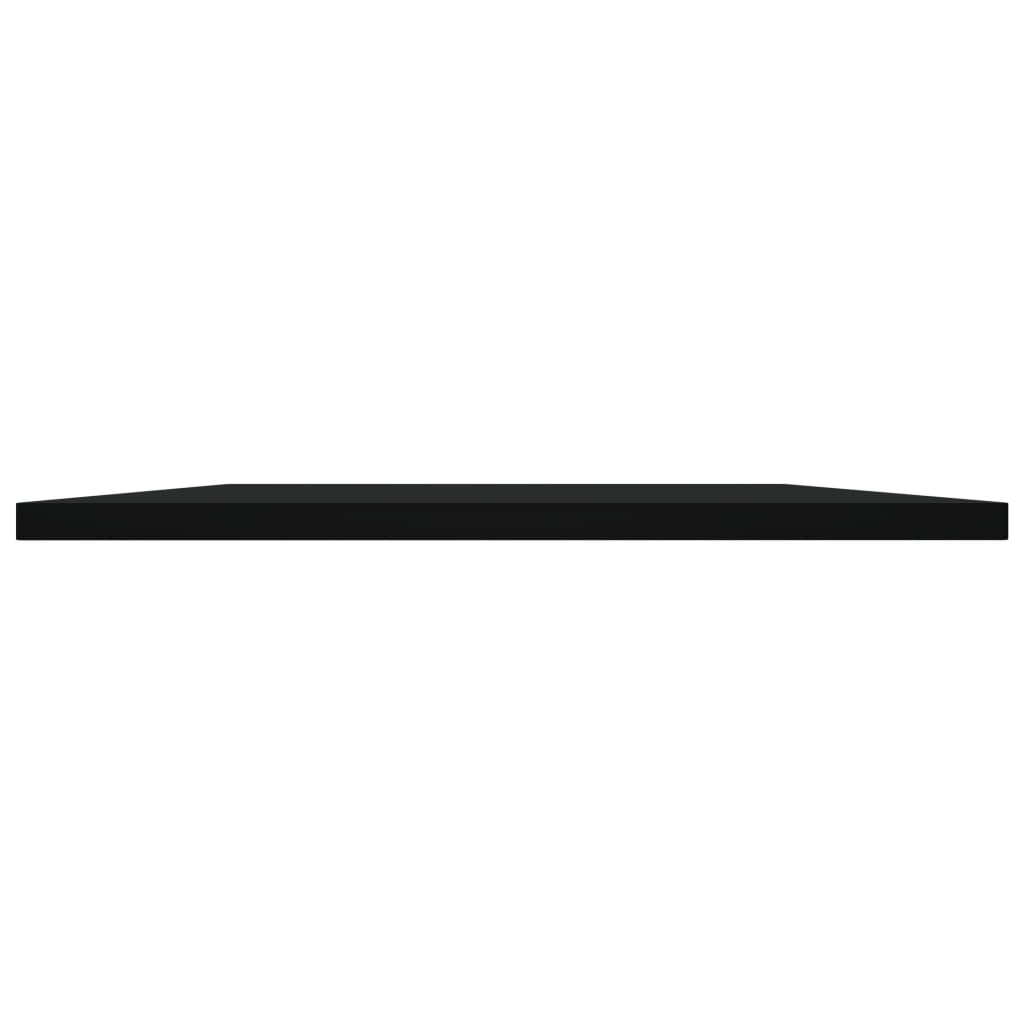 Bücherregal-Bretter 4 Stk. Schwarz 80x40x1,5 cm Holzwerkstoff