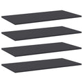 Bücherregal-Bretter 4 Stk. Grau 80x40x1,5 cm Holzwerkstoff