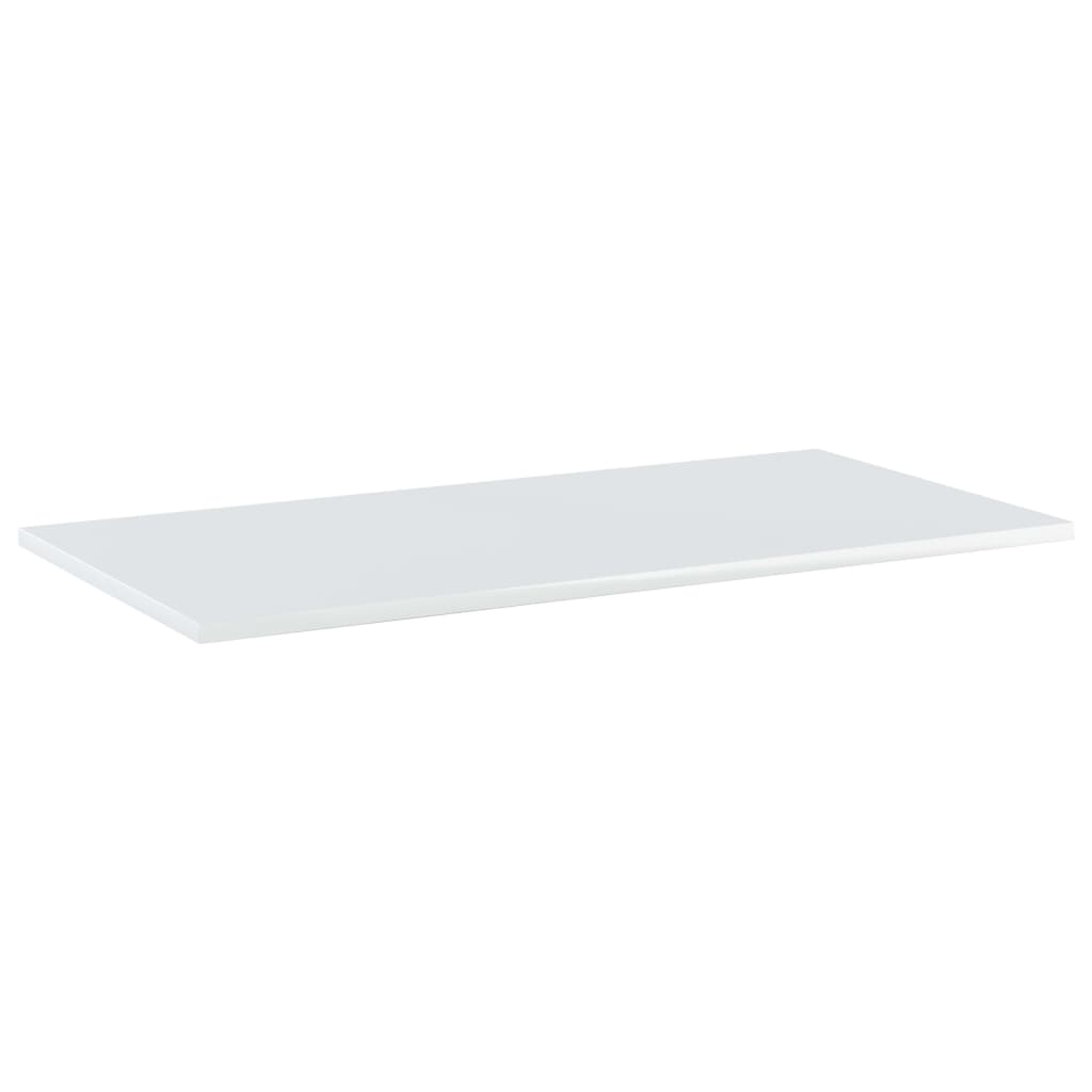 Bücherregal-Bretter 8 Stk. Hochglanz-Weiß 80x40x1,5 cm
