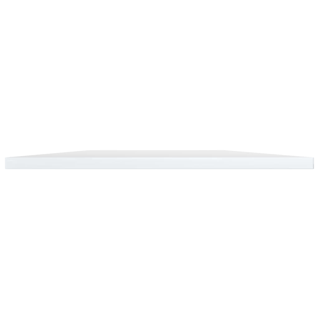 Bücherregal-Bretter 8 Stk. Hochglanz-Weiß 80x40x1,5 cm