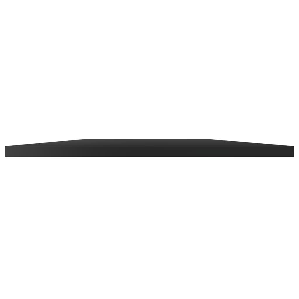 Bücherregal-Bretter 4 Stk. Hochglanz-Schwarz 80x40x1,5 cm