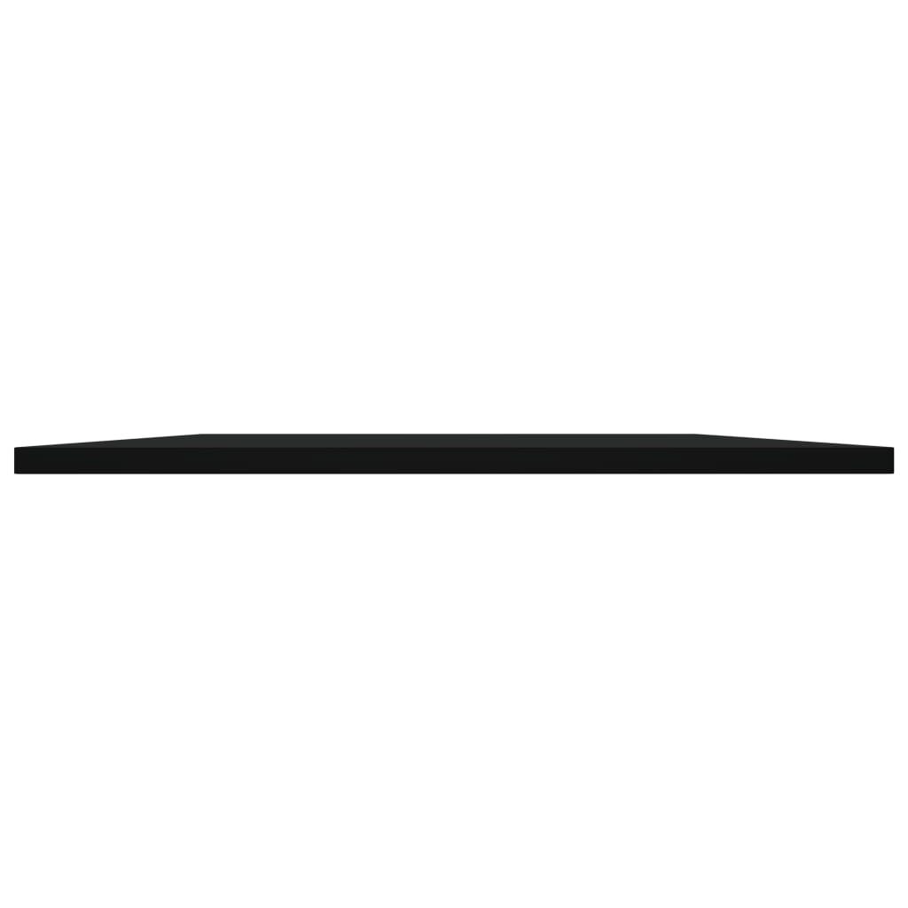 Bücherregal-Bretter 4 Stk. Schwarz 80x50x1,5 cm Holzwerkstoff