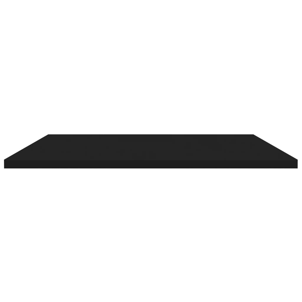 Bücherregal-Bretter 8 Stk. Schwarz 80x50x1,5 cm Holzwerkstoff