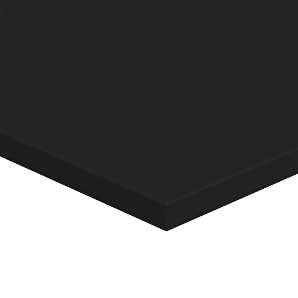 Bücherregal-Bretter 8 Stk. Schwarz 80x50x1,5 cm Holzwerkstoff
