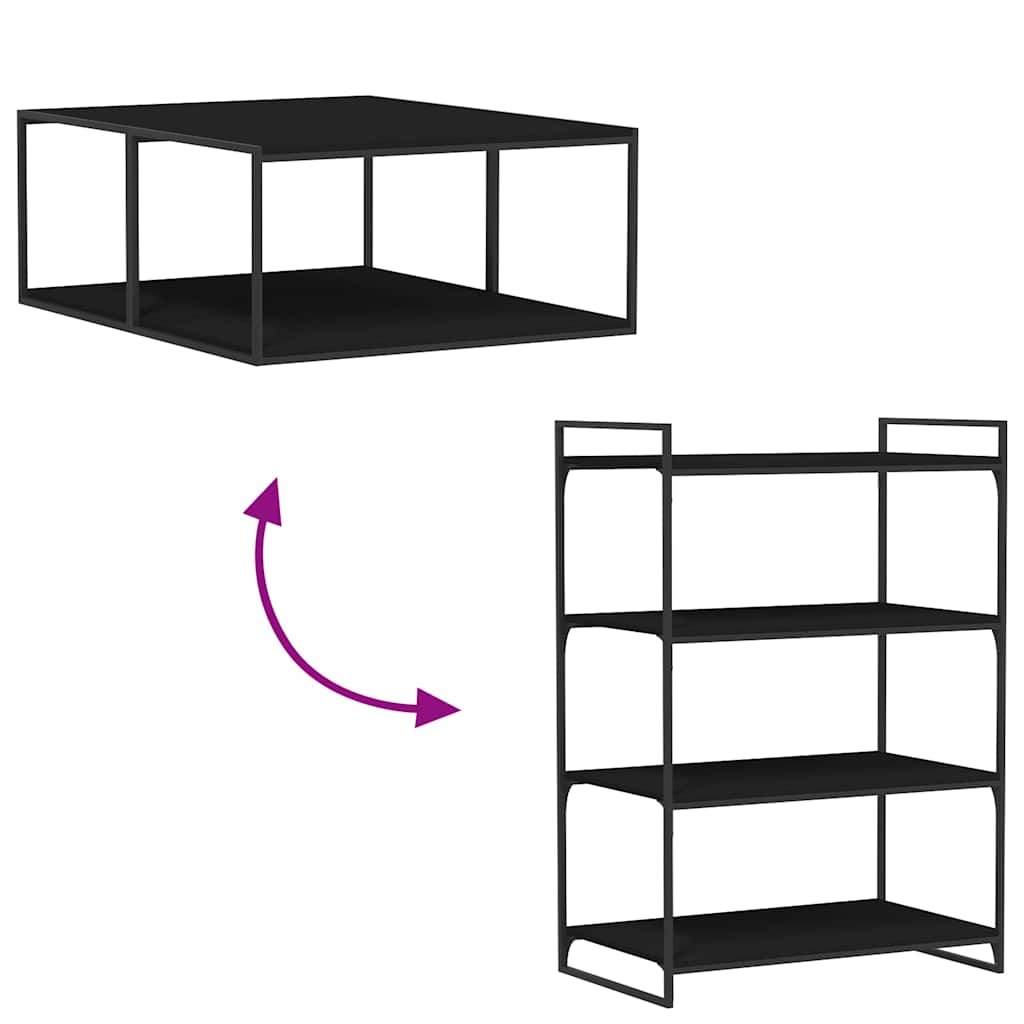 Bücherregal-Bretter 8 Stk. Schwarz 80x50x1,5 cm Holzwerkstoff
