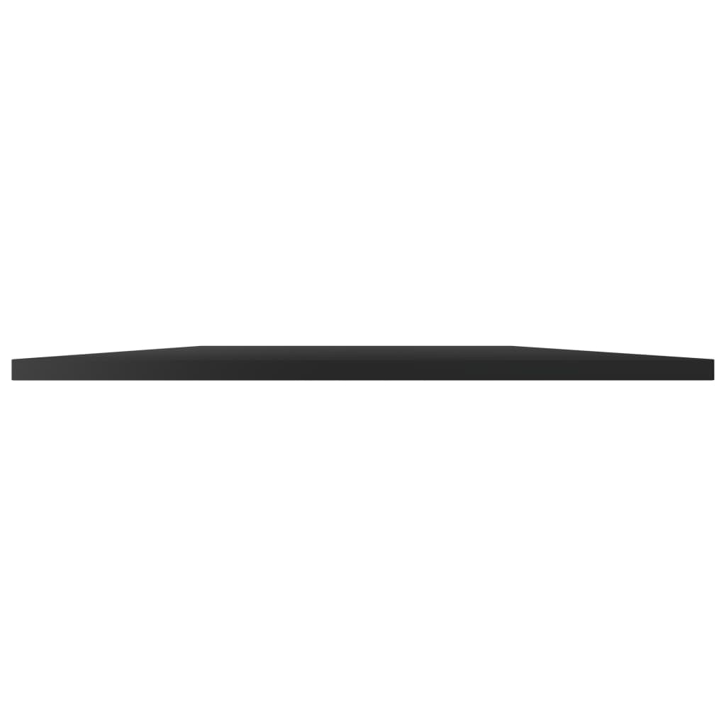 Bücherregal-Bretter 4 Stk. Hochglanz-Schwarz 80x50x1,5 cm