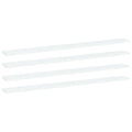 Bücherregal-Bretter 4 Stk. Weiß 100x10x1,5 cm Holzwerkstoff